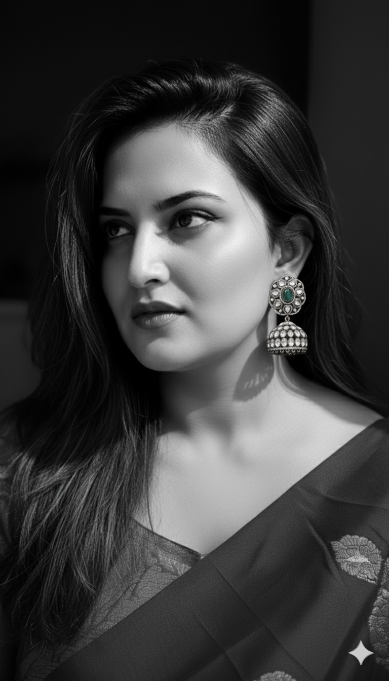 Noor Emerald Jhumkas