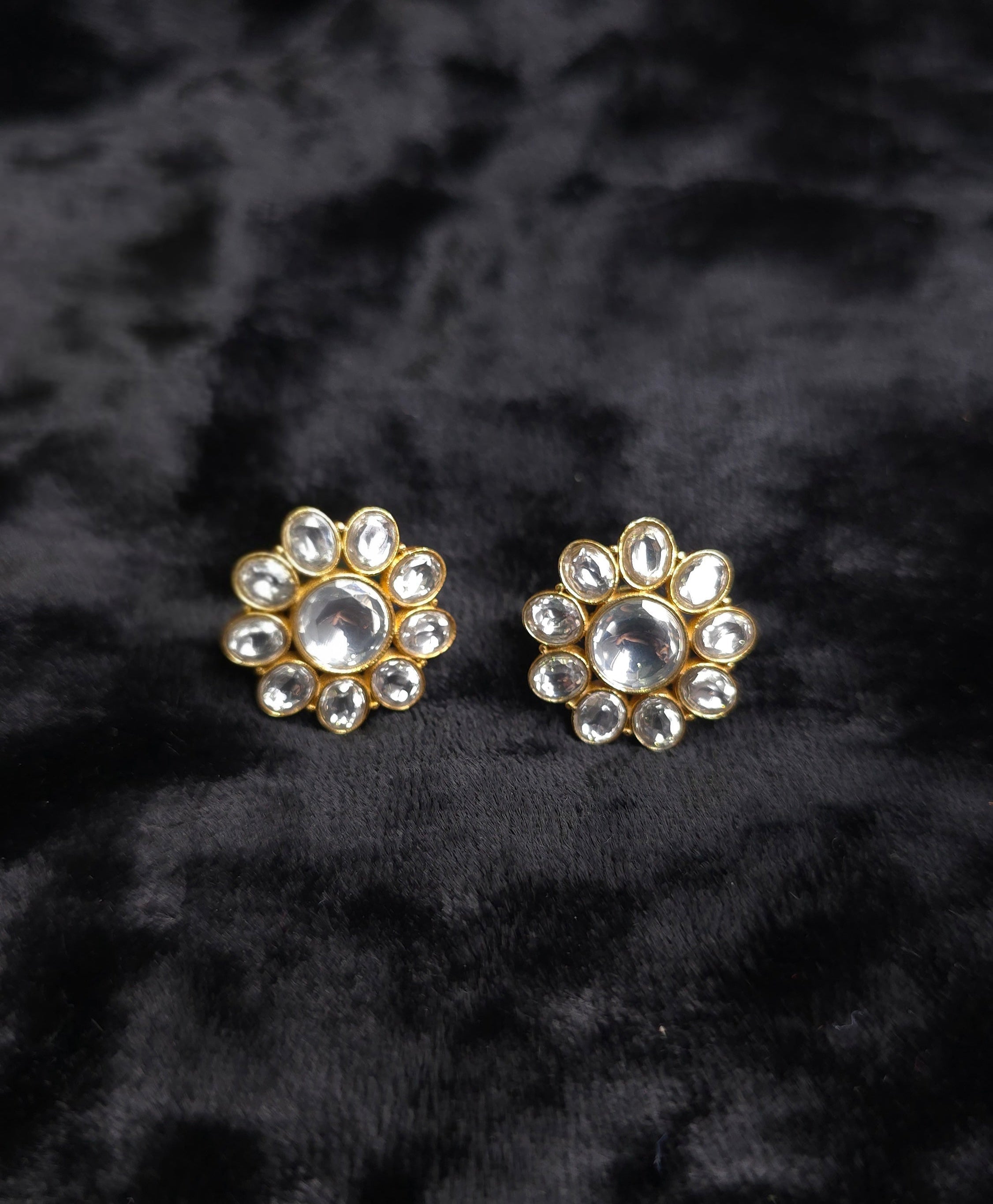 Polki Petal Studs