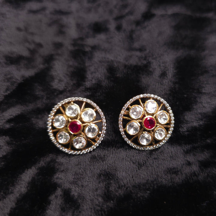 Ruby Petal Studs