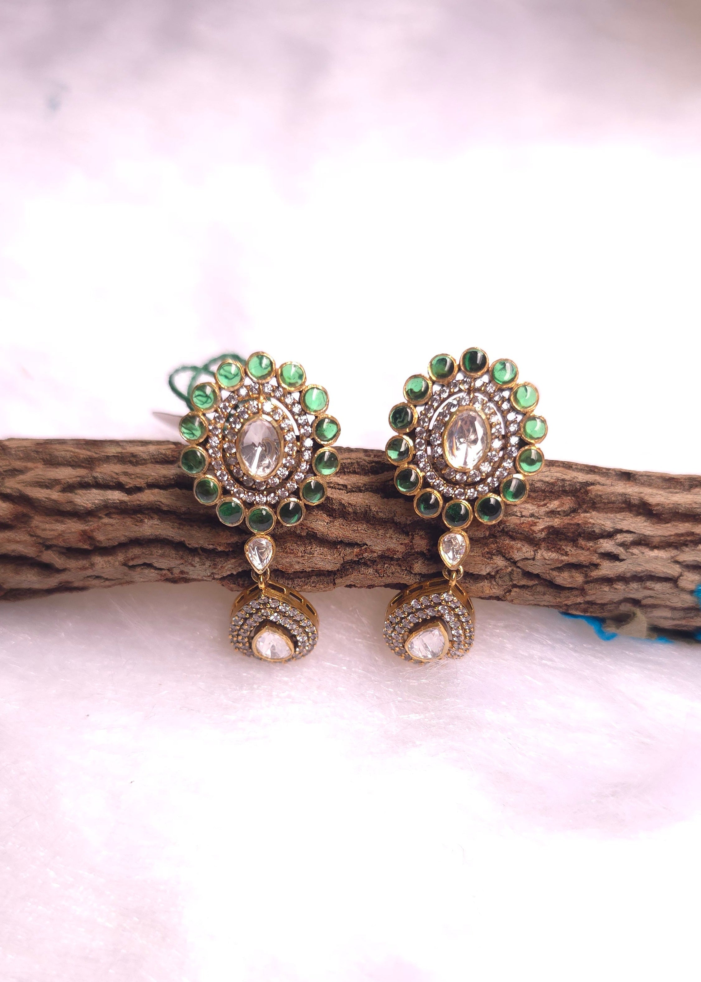 Emerald Drop Earrings