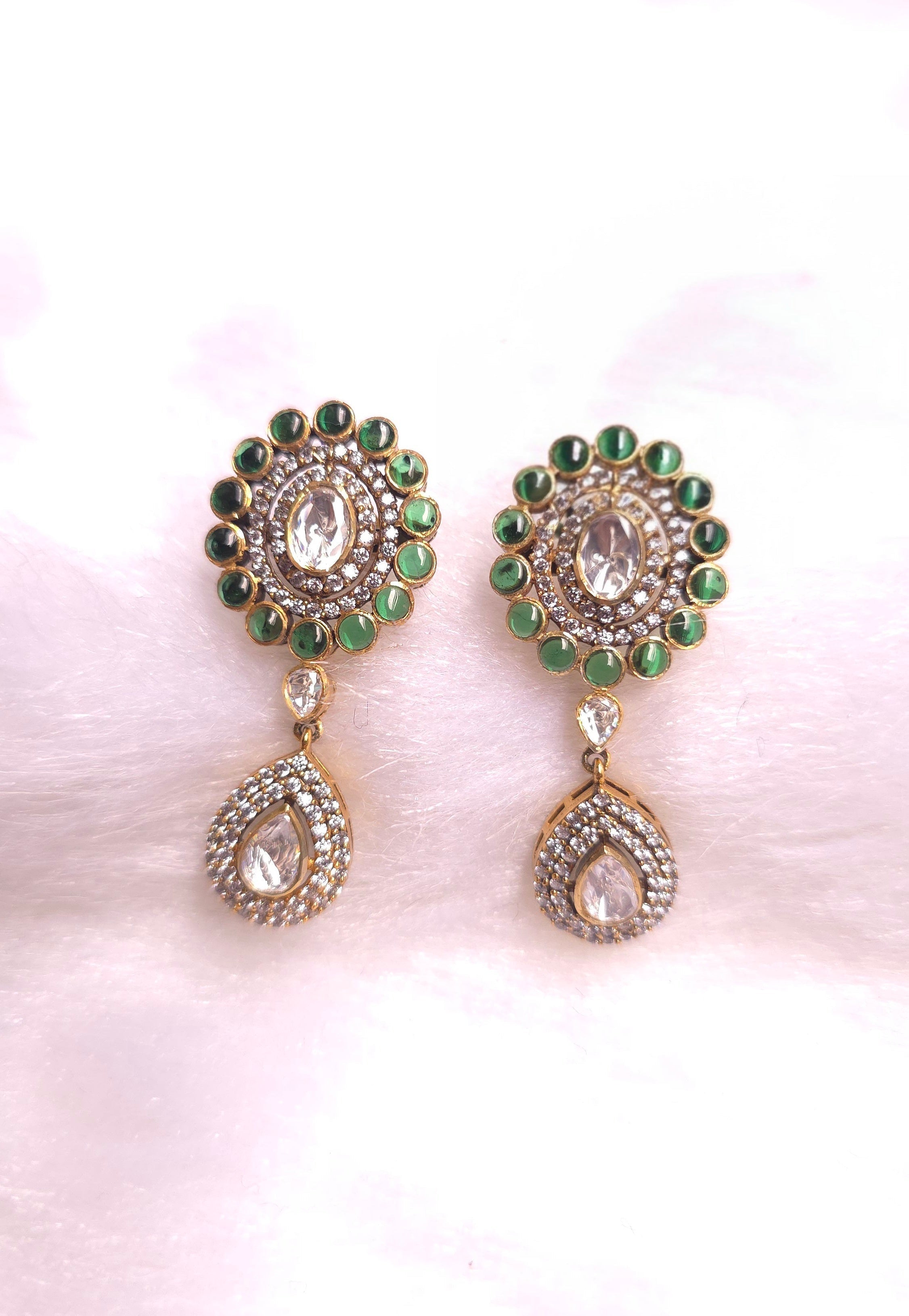 Emerald Drop Earrings