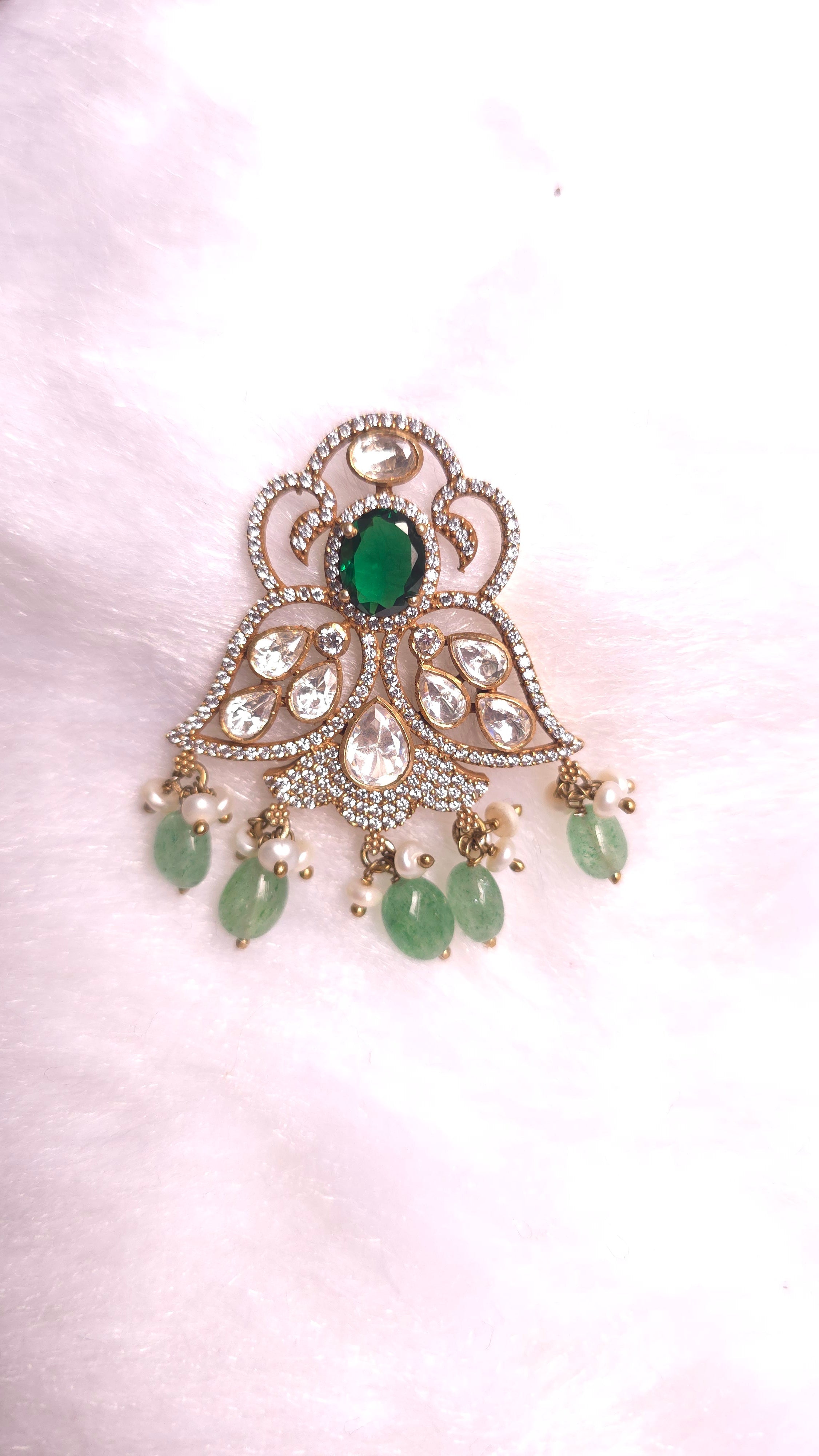 Emerald Dew Pendant Set